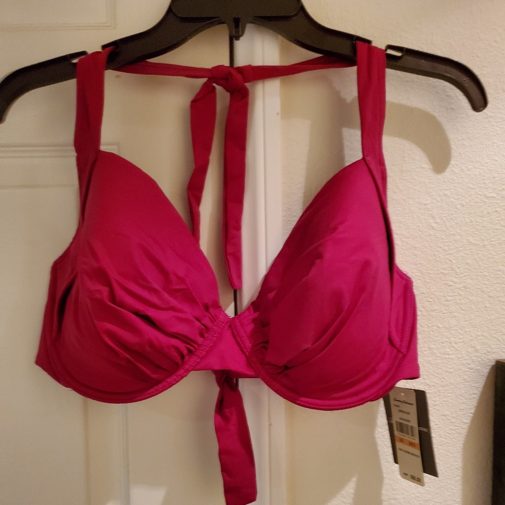 Tommy Bahama women's bikini in Magenta bra size 38DD, large bottoms, new w/tags
